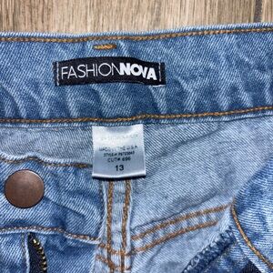 Fashion Nova Light Blue Denim Pants